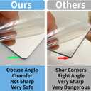 Unbreakable Acylic Small Mirror Tiles for Kids, (4-Pcs 12x12 Inch) Plastic Mirrors for Wall, Stick on Mirrors for Wall Decor, Shatterproof Mirror for Kids Bedroom