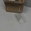 4 Pack 3x5 Index Card Display Holder Acrylic Cards Holder Stand Acrylic Business Card Holders Name Card Organizer Postcard Stand Display 200 Capacity for Studying Supplies No Card (Clear, 4 Pack)