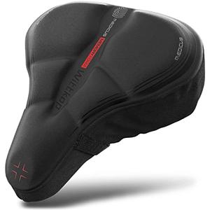 WITTKOP Bike Seat Cushion Made of Comfy Memory Foam I Bike seat Cover for Men & Women with Ergonomic 3-Zone-Concept I Bike Saddle Cover, for peleton seat cushin, Bicycle seat Cushion