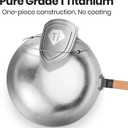 Keith 14'' Titanium Wok Pans for Cooking, Non-Stick Stir Fry Pan with Lid
