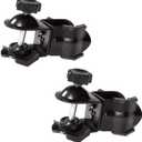 Selens 2 Pieces Heavy Duty Metal Dual Double U Clip C Clamp Type Bracket Mount for Photo Studio Boom Arm Light Stand