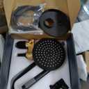 Tub Shower Faucet Set Valve Included with 6-Inch Rain Shower Head and Tub Spout Single-Handle Tub and Shower Trim Kit Matte Black