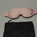 Sleep Eye Mask for Men Women, Sleeping Mask for Side Sleeper, Travel Blackout Night Blindfold Eye Shade Cover with Adjustable Strap (Pink)
