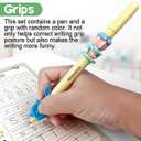 Magical Handwriting Workbooks Handwriting Practice Copybook, Handwriting Aid Magic Pen Reusable Copybook Grooves Template Design for Children Books Suitable for Children's Learning (4)