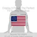 Betsy Ross 1776 2026 USA 250th Car Flag Kit Truck Post Outdoor 2 PCS Pack Bandera Para Carros Independence Day Poster Flags For Cars Window Decor 4th Of July America 250 Anniversary Decoration Gift