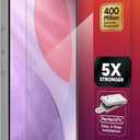 ZAGG Glass Elite Screen Protector for iPhone 17 Pro - 5X Stronger Tempered Glass, ClearPrint Technology for Smudge Free Clarity, Smooth Feel, Full Coverage, InvisibleShield, Easy Two-Step Installation