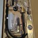 Pfister Tasso Kitchen Faucet with Pull Down Sprayer and Soap Dispenser, Single Handle, High Arc, NSF Certified, Brushed Gold Finish, F5297TSOBG