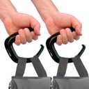 Grocery Bag Carrier (2 Pack) - Invented by Board Certified Orthotist  Ergonomic Lightweight Design - Also a Rehab & Recovery Aid, Carpal Tunnel, Arthritis, Weak Hands  All Ages - Black