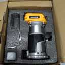 Cordless Compact Router Compatible with DeWalt 20V Battery (Bare Tool), 6 Variable Speeds Router Tool for Woodworking, 800W Fixed Base Wood Router