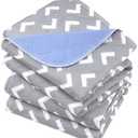 Non-Slip Bed Pads for Incontinence Washable (34" x 36"|2 Pack), Waterproof Bed Pads, Bed Wetting Pads for Bed, Sofa, Floor, Resuable Underpads for Adults, Seniors, Pet