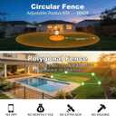 GPS Wireless Dog Fence System – Adjustable 65-6800 ft, Invisible Electric Anti Escape Collar Fence with 3 Training Modes, Waterproof. Stops Digging & Jumping, No Subscription, for Medium & Large Dogs