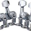 Guyker Guitar Locking Tuners (6 for Right) - 1:18 Lock String Tuning Key Pegs Machine Head with Hexagonal Handle Replacement for ST TL SG LP Style Electric, Folk or Acoustic Guitars - Chrome