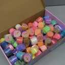 120 Pack Butter Slime Kit, Mini Bulk Slimes for Kids, Soft and Non-Sticky, Rainbow Box, Slime Party Favors, Goodie Bag Stuffer,Classroom Exchange Prizes, Stress Relief Toys for Girls Boys