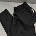 Conceited Stretch Slacks for Women - Wear to Work - Tummy Control - Slim Leg - Pockets - Ponte, (Large, Black)