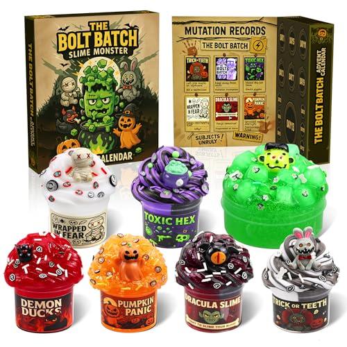 Funewest Slime Advent Calendar 2025 Kids, Christmas Countdown Calendars with Scented Slime Kits, Stocking Stuffer Gifts for Girls Boys Teens Toddlers