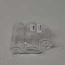 8 oz Clear PET Plastic Refillable Jar with Clear Natural Flip Top Cap (5pack) + Spatulas