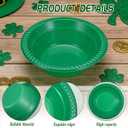 100 Pcs St.Patrick's Day Plastic Bowls Disposable Irish Party Salad Bowls Serving Food Supplies for St.Patrick Festive Party Favor Outdoor Picnic Carnival Festival Celebration, one size