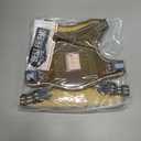 Auroth Tactical Dog Harness for Small Medium Dogs No Pull Adjustable Pet Harness Reflective K9 Working Training Easy Control Pet Vest Military Service Dog Harnesses Army Yellow M (M(Neck:16-22",Chest:22-33"),35-50 lbs)