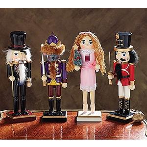 Assorted Holiday Ballet Character Nutcrackers, Set of 4, 10 Inches
