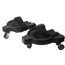 Professional Heavy-Duty Knee Blades with Smooth-Rolling Casters & Gel Cushion  360 Glide Mobility, Secure Fit, Work-Grade Protection for Adults, Black, One Size