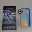 SPORTLINK for iPhone 17 Waterproof Case  Shockproof Dustproof Case with Builtin Screen Protector, Full Body Heavy Duty Sealed Protective Cover for iPhone 17 6.3" Blue/Frosted Clear