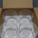 4 Pcs Glass Cylinder Vase Bulk Tall Floating Candle Holders Centerpieces Vases Clear Flower Vase for Table Centerpieces Home Wedding Party Event Office Decorations (6 x 6 Inch)