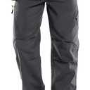 Jessie Kidden Mens Waterproof Hiking Pants, Outdoor Snow Ski Fishing Fleece Lined Insulated Soft Shell Winter Pants (36, Grey)