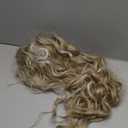 SEIKEA Versatile Drawstring Ponytail Extension, 26" Long Wavy Multi Layered Clip in Ponytail Hair Extensions Stand Up High Fake Pony Tail Soft Natural Synthetic Hairpiece Dark Blonde to Light Blonde