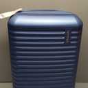 American Tourister Stratum 3.0 Carry-On Spinner, Airline Approved, Durable Hardside Luggage, Expands 1.5", RightHeight Adjustable Handle, Elemental Blue