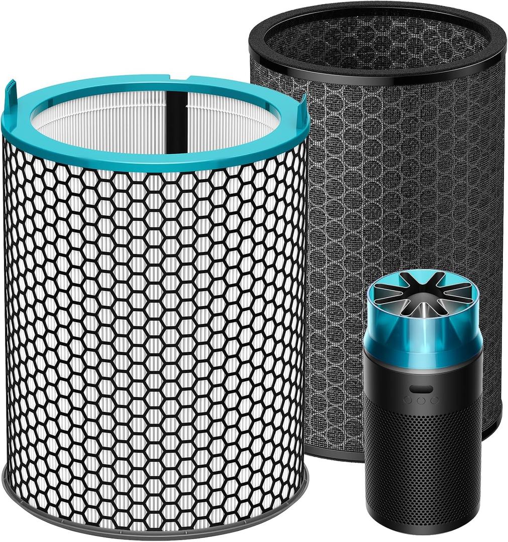 Replacement Filter for Dyson HushJet SP01, 360 Electrostatic + Activated Carbon Dual-Layer HJ10 Air Filter Replacement Compatible with Dyson HushJet Purifier Compact Quiet air purifier
