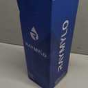 Insulated Water Bottle 40oz (Cold for 48 Hrs), Stainless Steel Water Bottle with Handle & Straw Lid & Paracord Handle, Triple Wall Vacuum Leakproof Travel Flask, Fit in Any Car Cup Holder (Ombre: Indigo/Black)