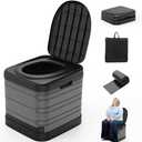 CAMPERFECT XXL Portable Toilet for Adults, Upgraded Camping Toilets Collapsible Toilet Extra Large 16.7-inch High Porta Potty for Camping Outdoor Activities and Travel, 18.1‘’*16.7''*16.7''