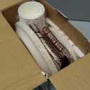 HOMIX 175 Pieces Rose Gold Party Supplies - Rose Gold Dot on White Paper Plates and Napkins Cups Silverware Serves 25 Sets for Wedding Bridal Shower Engagement Birthday Parties