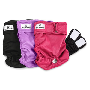 Pet Parents® Washable Dog Diapers (3pack) + Extendrs® of Durable Doggie Diapers, Premium Dog Diapers Female (Medium, Princess)