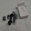 Tandefio 2 Pcs Dutch Door Bolt 4 Inch Surface Bolt Sliding Door Locks Hardware Solid Brass Latch, Attic Latch for Dutch Slide Barn(Black)