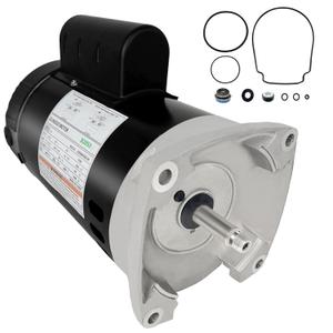 B2853 1 HP, Replaces Century AO Smith Pool Pump Motors,115/230V, 3450 RPM, 13.20/6.6A, 56Y Frame 1.25 Service Factor, Compatible with Pentair Superflo Sta-Rite Whisperflo Jandy Square Flange, LEUNGOO
