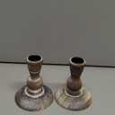 Wooden Taper Candle Holders: Wood Candlestick Holders Rustic Farmhouse Fall Decor for Living Room Dinning Table Centerpiece Christmas Set of 3 (4.33"/6.33"/8.27" H - 3Pcs)