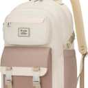 Backpack for Girls and Teens, Cute School Bag for Kids, Kawaii Bookbag for College Students, Aesthetic Laptop Backpack for Women Nursing Work, Beige Khaki