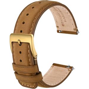 Anbeer Genuine Leather Watch Band,Quick Release Strap with Stainless Steel Buckle, Multiple Sizes & Colors for Men Women, Size: 20mm