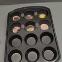 Wilton Gold Non-Stick Bakeware Muffin Pan - Baking Pan for Muffins & Cupcakes - Made Without PFAS, Dent Resistant & Dishwasher Friendly - Offers Even Heat Distribution - 10.5 x 15 x 2 Inches, 12 Cup