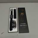 MorePro Health Fitness Tracker with Blood Oxy-gen Monitor and 24/7 Heart Rate and Blood Pressure, Sleep Monitor, 120+ Sport Modes Waterproof Fitness Watch for Women Men Android iOS, Black