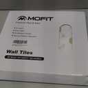 M MOFIT Hexagon Peel and Stick Backsplash Tiles Kitchen,Self-Adhesive Metal and Marble Honeycomb Peel and Stick Wall Tiles Sticker Mosaic Heat Resistant(White Gold,10sheets)