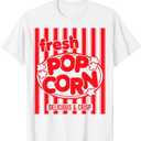 Popcorn Halloween Costume Vintage Group Trick or Treat T-Shirt, S