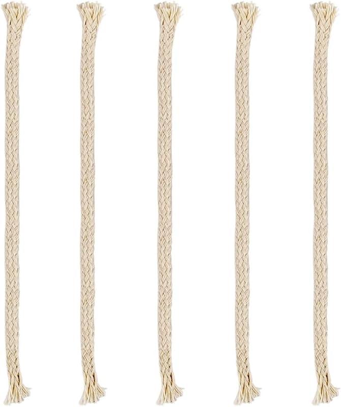 4 x 5 Pcs 1/4" Round Oil Lamp Wicks Replacement for Torches, Alcohol Candle Burner, Kerosene Lamp, Oil Lantern (5, 1/4 inch)