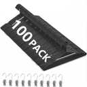 100Pack Metal Wire Hangers+10 Clothes Pins, 16.5" Wire Clothes Hangers for Standard Sized Shirt, Suits, Jackets, Skirts, Ultra Thin Space Saving, Bulk for Home and Commercial