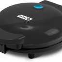 Dash Express Waffle Maker -Electric Waffle Maker for Creative Homemade Treats - Dual Nonstick Cooking Surfaces, Easy Food Release & Quick Cleanup - Compact, Space-Saving Design - 8 Inches - Black
