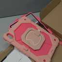 WESOROL Case for iPad (A16) 11th Generation 11 Inch (2025) iPad 10th Generation 10.9 Inch (2022),Full-Body Drop Protection i Pad Case 10th Gen with Rotating Stand Screen Protector Pencil Holder,Rose