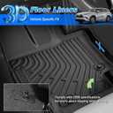 Highlander Floor Mats - Car Mats for Toyota Highlander 2020-2026 7-Seater (NOT Fit Grand Highlander), All Weather Floor Mat for Highlander Accessories, Heavy Duty Rubber Mats, Car Accessories