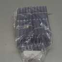 Lenink 100Pcs Wire Shelf Label Holders with 100Pcs Label Paper Inserts, Plastic Wire Rack Label Holder Compatible with Metro and Nexel 1-1/4in Shelves, Label Area 3in Lx1.25in H (Transparent)