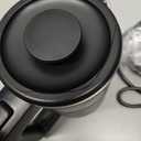 WTJMOV 0.6L Small Electric Tea Kettle Lightweight, 20 Ounce Double Wall Hot Water Boiler Stainless Steel Auto Shutoff, 120V Portable Travel Electric Kettle Fast Boil for Tea and Coffee, Black